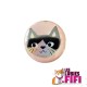 Badge chat :  Chat Roux en Costume de Superman