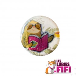 Badge Paresseux Lecteur